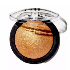 ELF Baked Highlighter, Sheer Finish, Hydrating Formula, Apricot Glow, 0.16 Oz